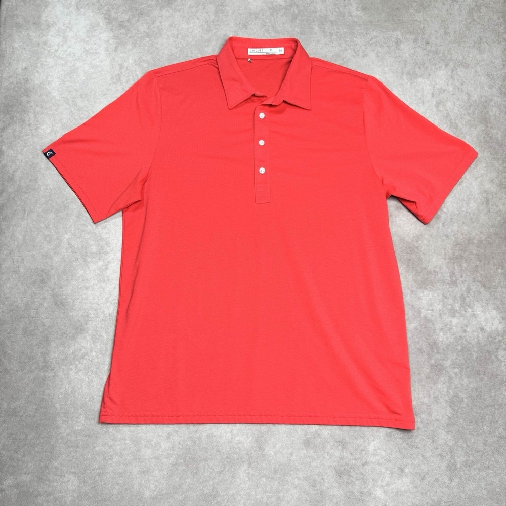 Criquet Polo Shirt Mens XL Red Golf Casual Activewear Performance Sports